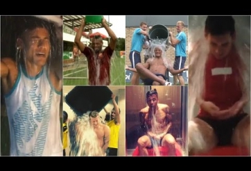 VIDEO: Tổng hợp trò dội nước đá (P2) với Neymar, Zuniga, Gerrard, Reus, David Luiz,...